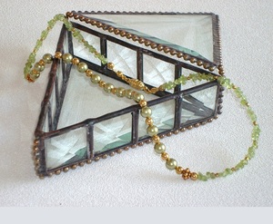 Boîte à bijoux en verre argenté Art India Collections avec compartiment intérieur, modèle 10164, pour la décoration de la maison et du bureau - Product Image 6