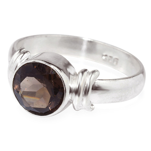 Magnifique Quartz fumé de forme ronde, bagues en argent Sterling 925, bijoux en argent 925, vente en gros, bijoux en argent 925 - Product Image 3