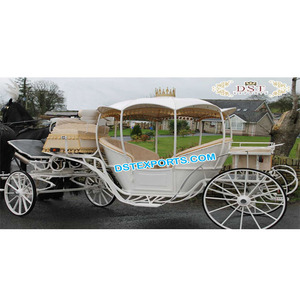 รถม้าซินเดอเรลล่ารอยัลพร้อมฮู้ดสไตล์ฟักทองงานแต่งงานรถซินเดอเรลล่าผู้ผลิตรถม้า - Product Image 1