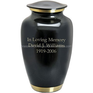 ไพลินสีฟ้าเผาศพ Urn อุปกรณ์งานศพ Brassworld อินเดีย - Product Image 5