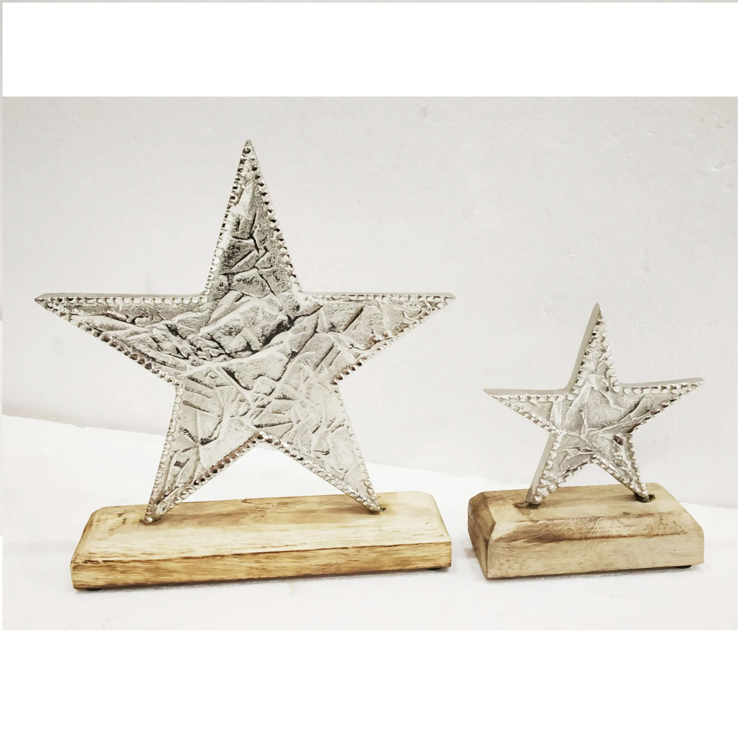 Bintang Berdiri Berkilau/Dekorasi Aluminium Dekoratif Bintang untuk Dekorasi Natal