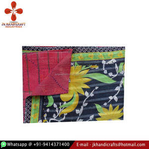 Auténtico fabricante al por mayor indio Vintage Kantha tela - Product Image 5