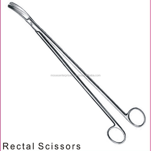 Instruments manuels de salle chirurgicale de ciseaux rectaux d'acier inoxydable de la catégorie médicale 32.5 cm - Product Image 2