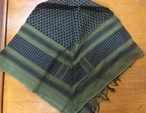 Haute qualité pur coton Shemagh vert adulte désert écharpe imprimé Style carré doux nouveau modèle pour un usage quotidien saison estivale - Product Image 3