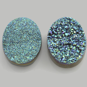 
 
 
 Cabochons en druzy naturel pour la fabrication de bijoux en gros |   Pierres taillées de formes variées avec des couleurs personnalisées et un revêtement naturel - Product Image 2