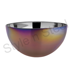 Wholesale Gold Sets of Stainless Steel <b>Salad</b> & Fruit <b>Bowls</b> Instant Noodle Mixing <b>Bowl</b>-Colorful Metal <b>Serving</b> <b>Bowls</b> - Product Image 1