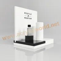 Hersteller Custom Arbeitsplatte Acryl Parfüm Flasche Display, Acryl Kunststoff Make-Up-Display Steht