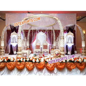 Mandap de mariage indien ancien en forme de trompe d'éléphant, ensemble de mandaps en fibre, nouveau design, fabricant d'Australie - Product Image 1