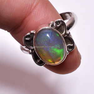 Ethiopian <b>Opal</b> <b>Ring</b> Handmade Jewelry 925 Sterling Silver Wholesale Jewelry <b>for</b> <b>Women</b> and Girls - Product Image 1