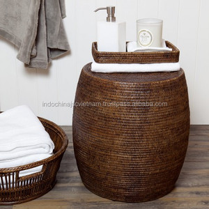 Tabouret en rotin naturel en gros à bon prix - Product Image 3