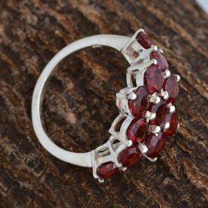 High Quality Handmade Fashion Women's Wedding <b>Ring</b> Genuine <b>Garnet</b> Gemstone 925 Sterling <b>Silver</b> Bulk Order Unique Designs Inlay - Product Image 3