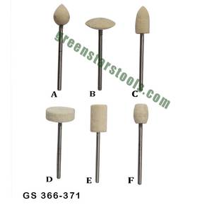 Juego de pulidor de fieltro montado GS 366, herramientas de joyería para joyeros profesionales - Product Image 1