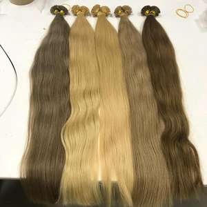Extensions de cheveux humains Remy vietnamiens de qualité supérieure pointe plate à la kératine italienne - Product Image 1