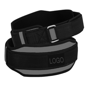 Ceinture d'entraînement de gymnastique en néoprène de haute qualité personnalisable dernière conception d'haltérophilie lourde Logo droit taille de couleur personnalisable - Product Image 6