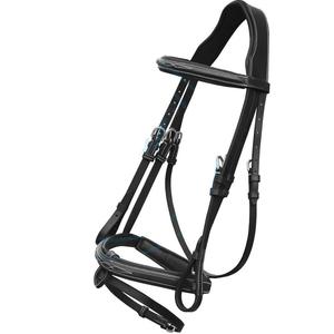 Logo personnalisé de luxe durable Style occidental bride de cheval surélevée anatomique en cuir fantaisie licou rênes corde pour usage équestre - Product Image 1