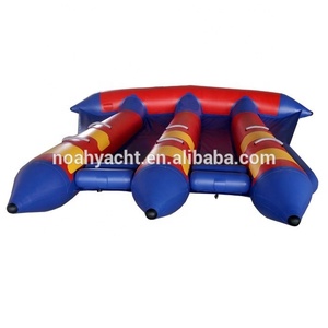 Bateau banane gonflable à grande vitesse en PVC pour <span class=keywords><strong>6</strong></span> personnes, bateau banane gonflable, bateau flottant remorquable pour les jeux aquatiques d'été - Product Image 5