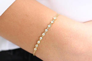 Argent CZ Diamant Lunette Ensemble Chaînes Bijoux Résultats & Composants Coszcalt Exportations Modèle 852KIJU - Product Image 4