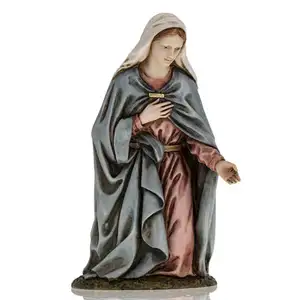 Figuritas de resina religiosa de la Virgen María, 18 Cm