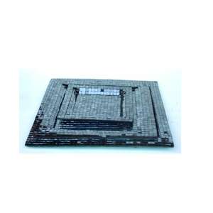 Plateau en fer à mosaïque de verre plaqué, pour toutes les couleurs, décoration de la maison, plat en fer, pour mosaïque de verre plaqué - Product Image 2