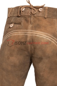 Custom Bavarian Lederhosen, Kniebund Hosen, Men ledersosen trachten Lederhosen pantalones de cuero con tirantes (Bavarian Garments - Product Image 2