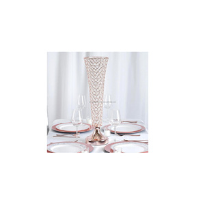 Tall Crystal <b>Vase</b> Metal Flower <b>Vase</b> For Wedding Decoration Metal Flower Pot New Style In Flower <b>Vase</b> New Style - Product Image 3