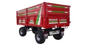 Ferme Tracteur Remorque De La Turquie 6 tonnes Arrière Basculement Mécanicien De Frein S-37 Acier Ferme Tracteur Remorque - Product Image 6