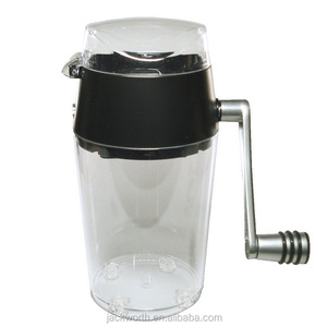 เครื่องทำน้ำแข็งไสแบบมือหมุน ขนาดเล็ก ทำจากพลาสติกและโลหะ สำหรับใช้ในบ้าน - Product Image 2