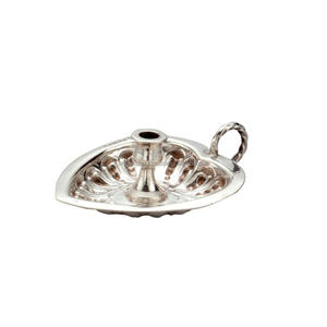 Highest Quality Candle Holder Handmade Hotel Decoration Silver <b>Candlestick</b> Holder <b>Brass</b> Chamberstick Candle Holder - Product Image 3