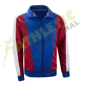 Vente en gros de survêtements décontractés de haute qualité à manches longues à bas prix en deux pièces de couleur unie avec fermeture éclair - Product Image 3