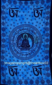 Tapiz colgante de pared con estampado de Buda de alta calidad, colcha de Mandala india, decoración del hogar para dormitorio, tapiz del día de Navidad - Product Image 2