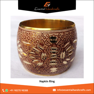 Nouveau porte-serviette en laiton élégant du fabricant principal accessoires en métal stockés pour la décoration de table à manger pour le mariage - Product Image 5