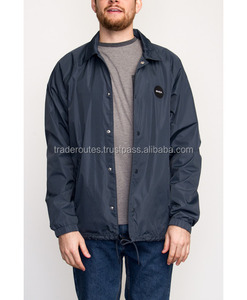 Chaqueta Bomber negra lisa de nailon personalizada, ropa informal elegante con técnica bordada, nuevo estilo de talla grande para el invierno - Product Image 4