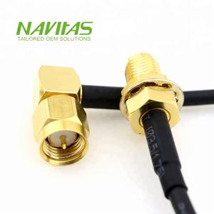 Faisceau de câbles OEM sur mesure pour SMA mâle/femelle connecteur à angle droit coaxial RG174/U 26AWG - Product Image 4