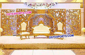 Paneles de fondo en forma de C de estilo asiático, la última fibra decorativa, decoración de escenario de boda, fondos de boda elegantes - Product Image 3