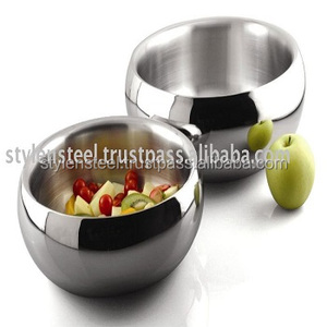 Mesa de comedor de acero inoxidable, pieza central, frutero decorativo, venta al por mayor, ensaladeras cuadradas de doble pared - Product Image 3