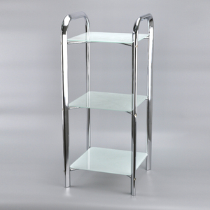 Estante de almacenamiento para debajo del fregadero con tubo de metal redondo de 2 niveles - Product Image 3