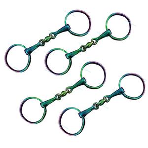 Broca de caballo arcoíris para brida personalizada, azul, PK WIN MASTER INDUSTRIES, como lo requiere el cliente - Product Image 3