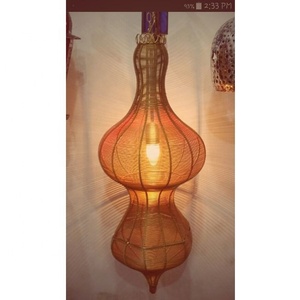 high quality <b>dining</b> room contemporary lantern new art decor handmade rattan lampshade ball ceiling <b>light</b> modern bamboo Lamp - Product Image 1