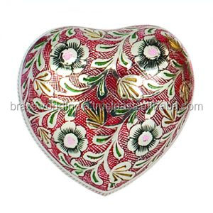 Trinity White Heart souvenir crémation Urn pour les cendres humaines de Brassworld fournitures commémoratives indiennes - Product Image 6