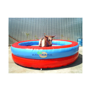 6x6m Pvc Air Color White Bag Aufblasbare Rodeo Bull Eisbär Circular Bouncer Jumping Bouncy House Castle zu verkaufen