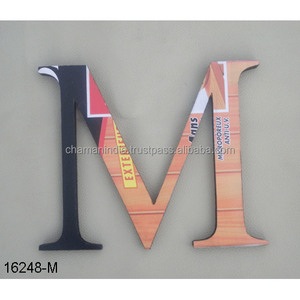 Iron and Wood Recycle Letter Alphabet - Product Image 1
