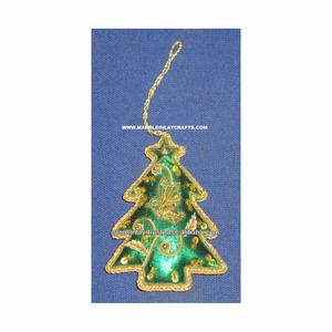 Handicraft Zari Embroidery Needle Work Christmas Hanging Ornament - Product Image 1