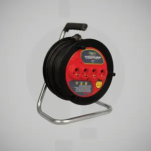 40M 2.5mm, 4x16A soquetes Alemanha Cable Reel, Schuko cabo de extensão carretel com EU Soquete Tipo