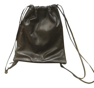 Mochila con cordón de cuero genuino Vintagelike con función RFID y patrón de caramelo - Product Image 2