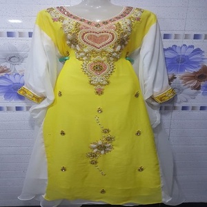Abaya de Poliéster Georgette, Jalabiya Tradicional, Kaftán, Ropa United Exports (India) para Mujeres Adultas - Product Image 6