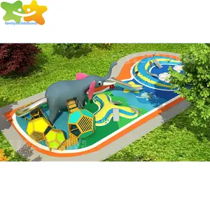 TUV BV Certification Plastic Children Outdoor Play Outdoor Playground Slide