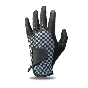 Guante de Golf Combinado Negro de Piel Cabretta de Indonesia con Sublimación GC020 - Product Image 2