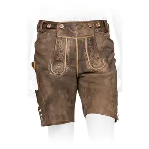 Goat leather trachten german hosen bavarian lederhosen german leather trachten german wears lederhosen men www.brightindus.com