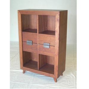 Armoire minimaliste moderne en bois massif MDF brun miel pour salon maison salle à manger chambre hôtel usage général meubles de maison - Product Image 1