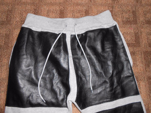 กางเกงวอร์มลำลองผู้ชาย สไตล์จ็อกกิ้ง เอวกลาง ผ้าฝ้าย 100% แต่งหนังปะติด น้ำหนักปานกลาง กันลม บริการ OEM - Product Image 4